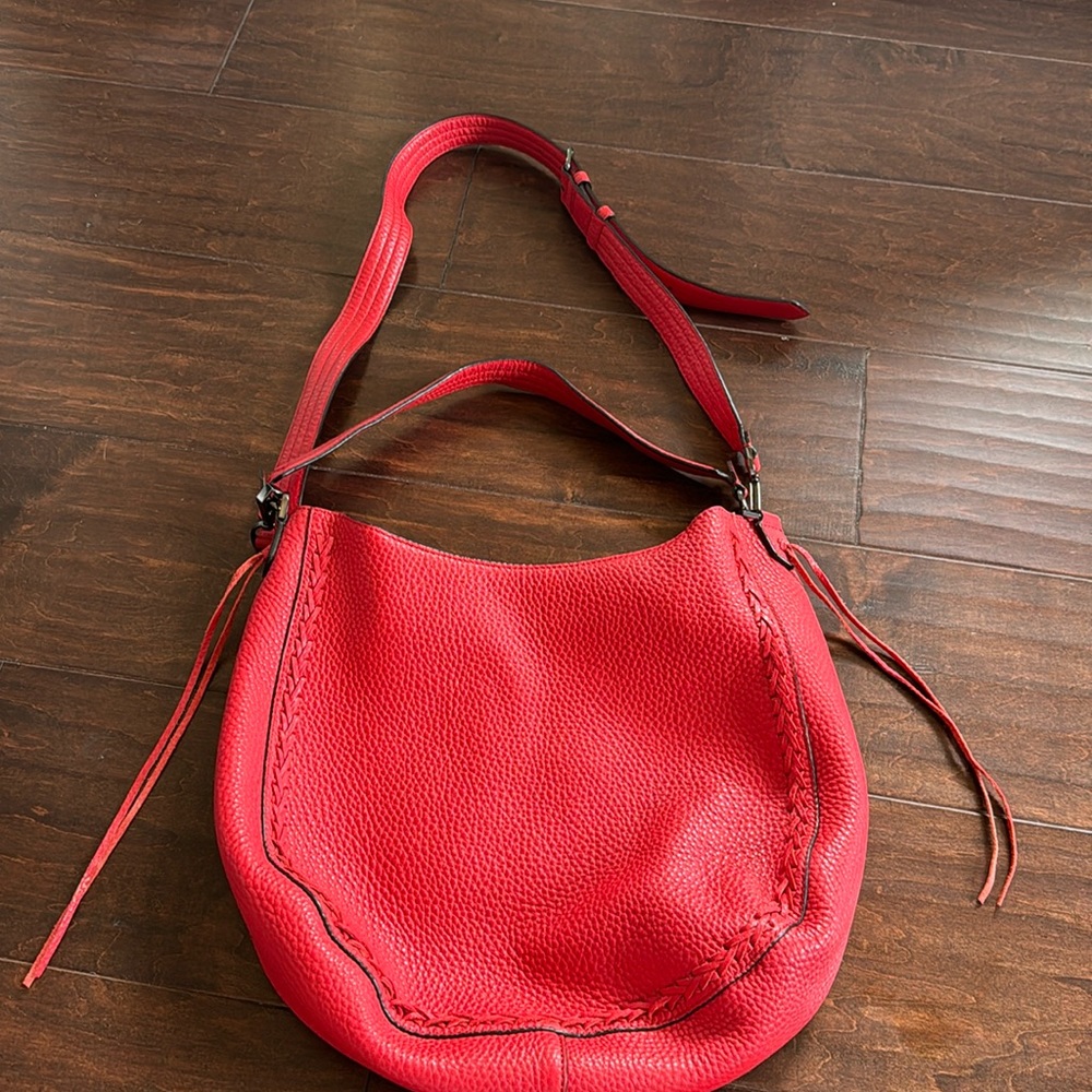 Rebecca minkhoff red pebbles leather hobo bag in amazing condition